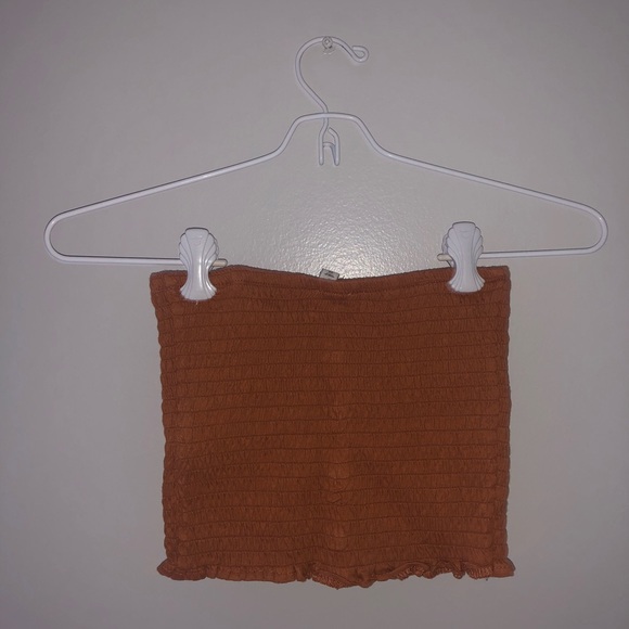 Express Dusty Brown Tube Top XS - Picture 2 of 4
